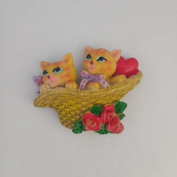 Fridge Magnet - Cats n Basket