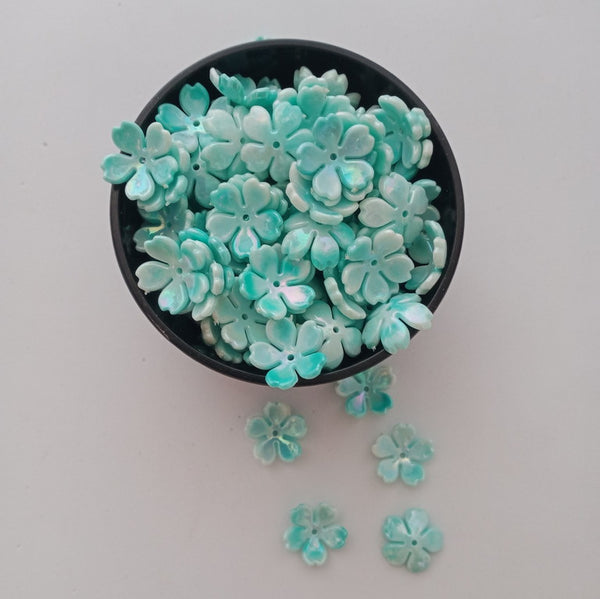Flower Bead - 5 Petals - Double Colour