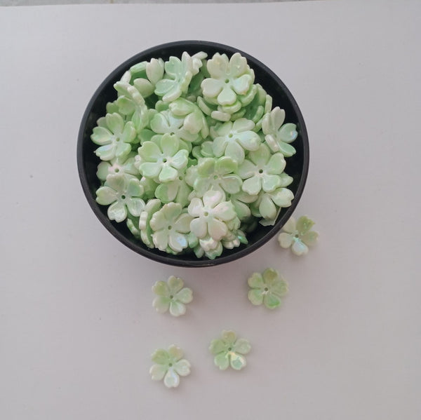 Flower Bead - 5 Petals - Double Colour