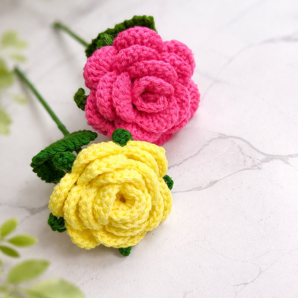 Crochet Rose Stem