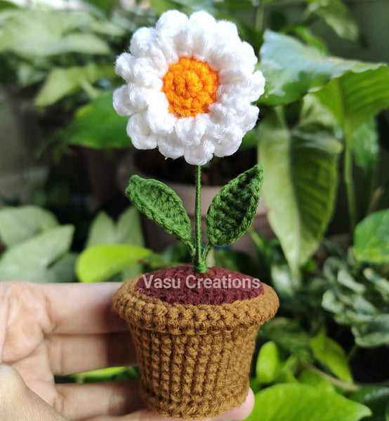 Crochet Medium Flower Pot