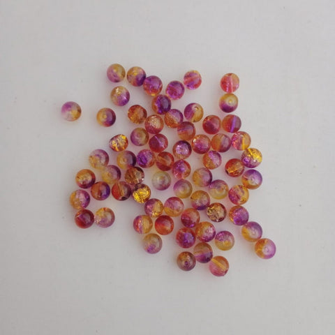 Beads Glass - Double Color - Purple