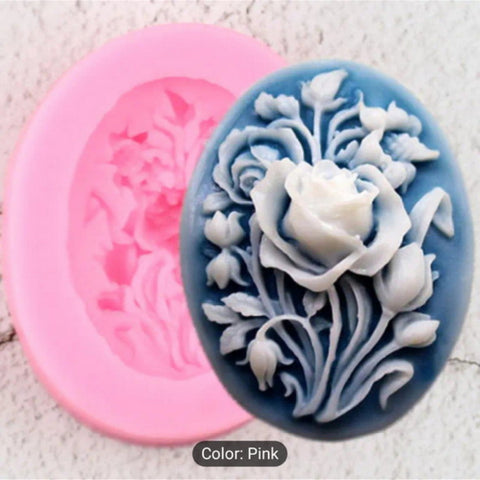Silicon Mould - Oval Roses