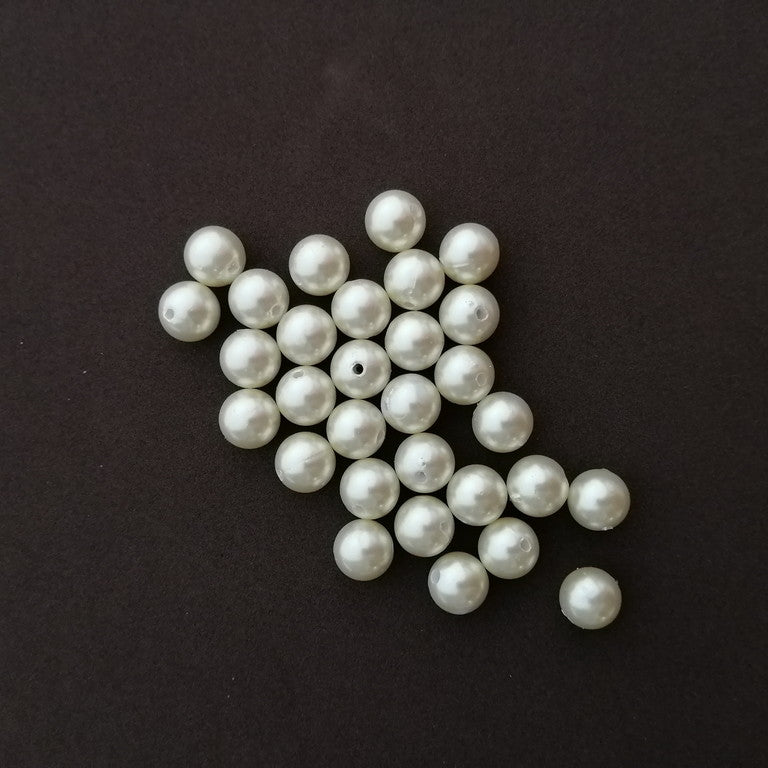 Beads - Off White - 14mm