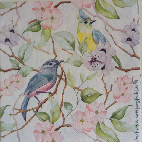Bird Print 33 X 33 cm