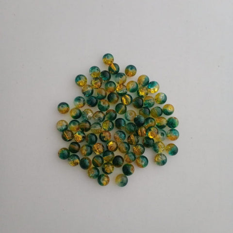Beads Glass - Double Color - Dark Green