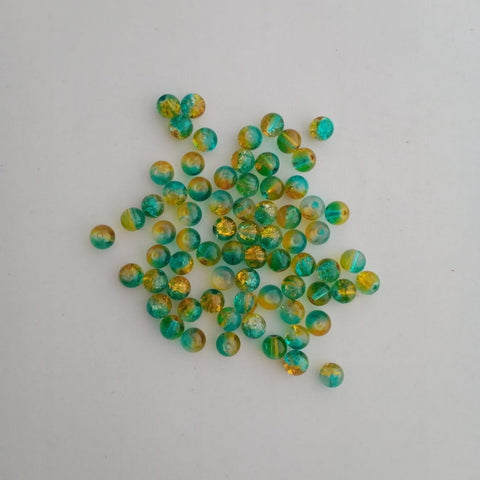 Beads Glass - Double Color - Green