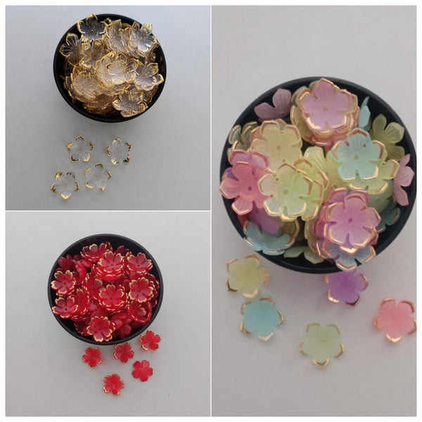 Flower Beads - Golden Edge - Style 1