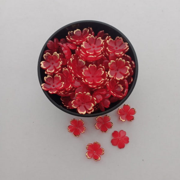 Flower Beads - Golden Edge - Style 3