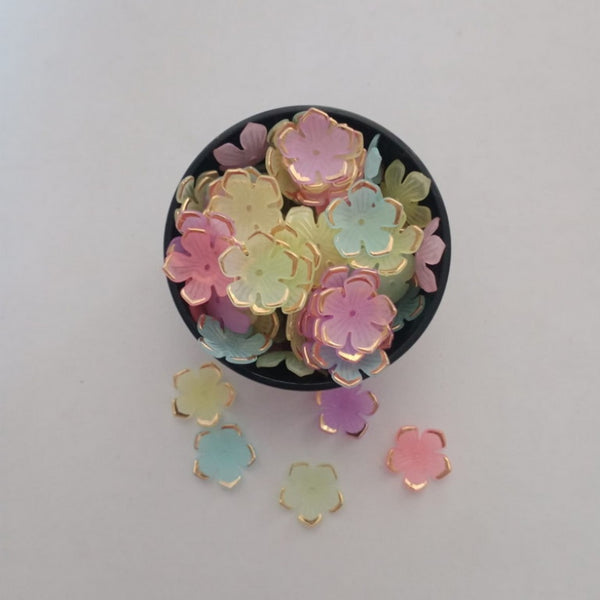 Flower Beads - Golden Edge - Style 1