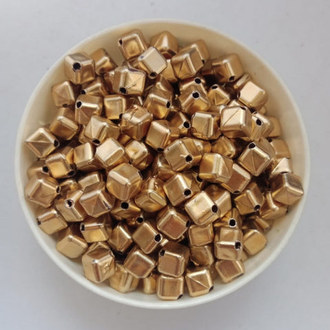 Beads - Square - Golden