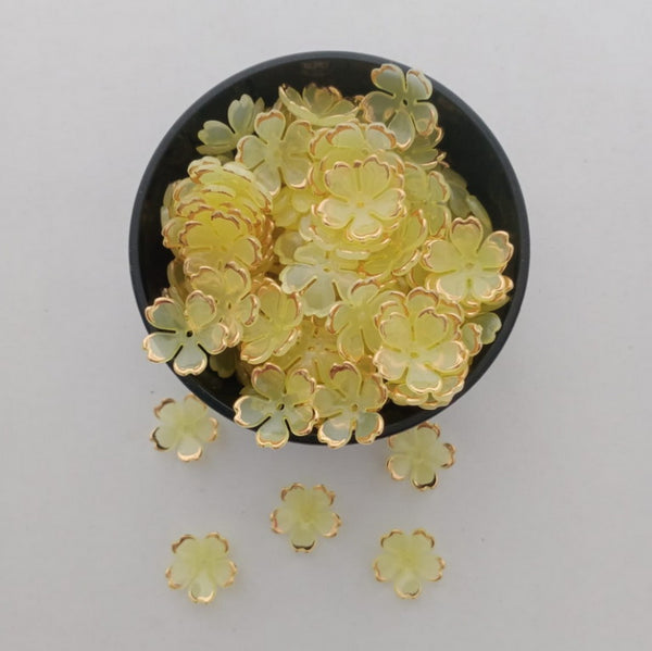 Flower Beads - Golden Edge - Style 3