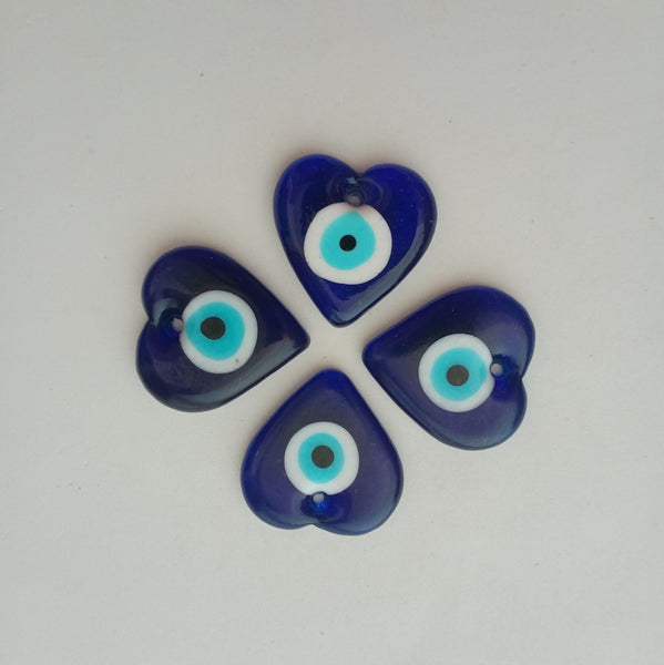Glass Evil Eye - Heart