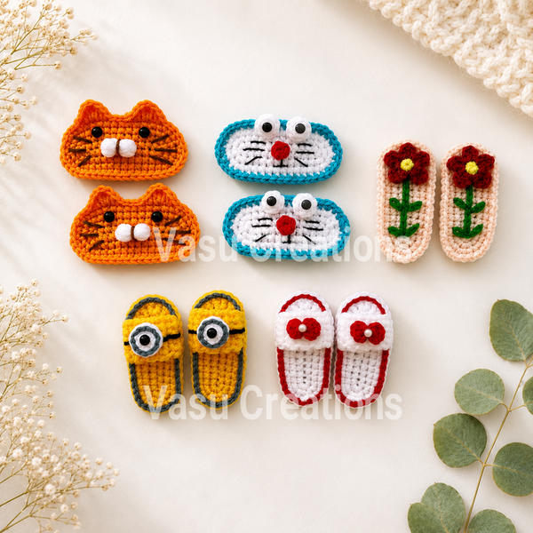 Crochet Hair Clips (Tic Tac)