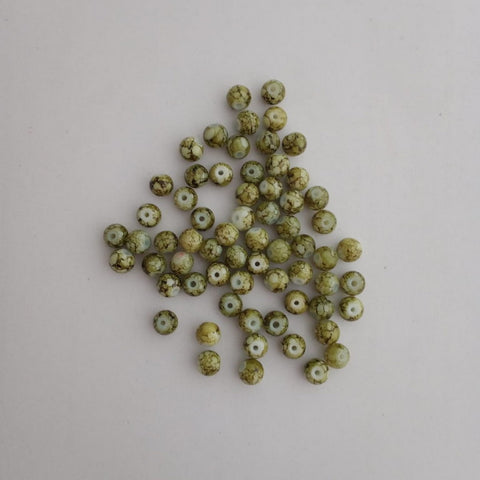 Beads Glass - Designer Olive Green