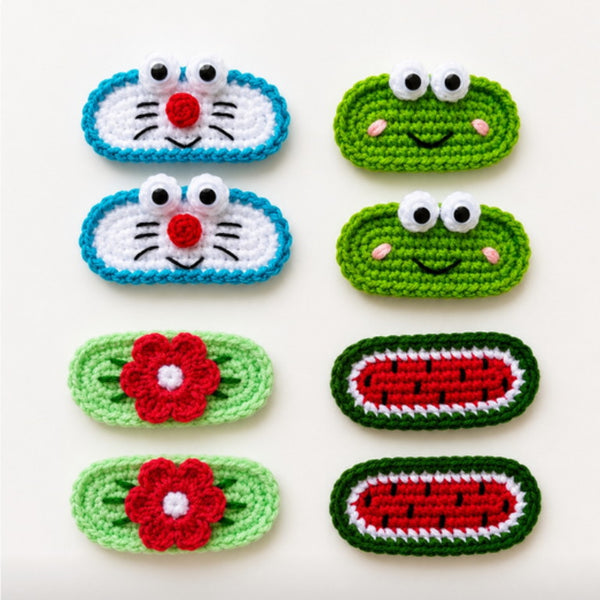 Crochet Hair Clips (Tic Tac)