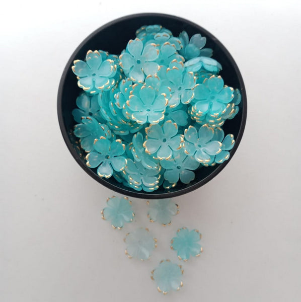 Flower Beads - Golden Edge - Style 3