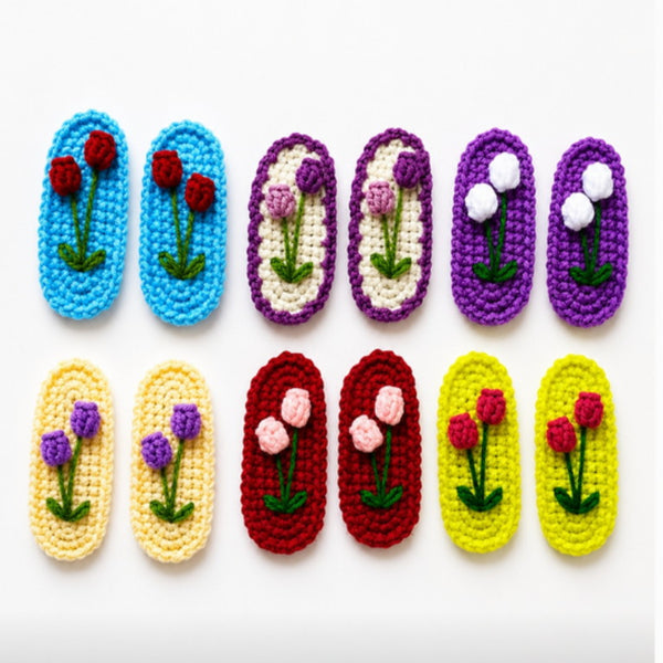 Crochet Hair Clips (Tic Tac)