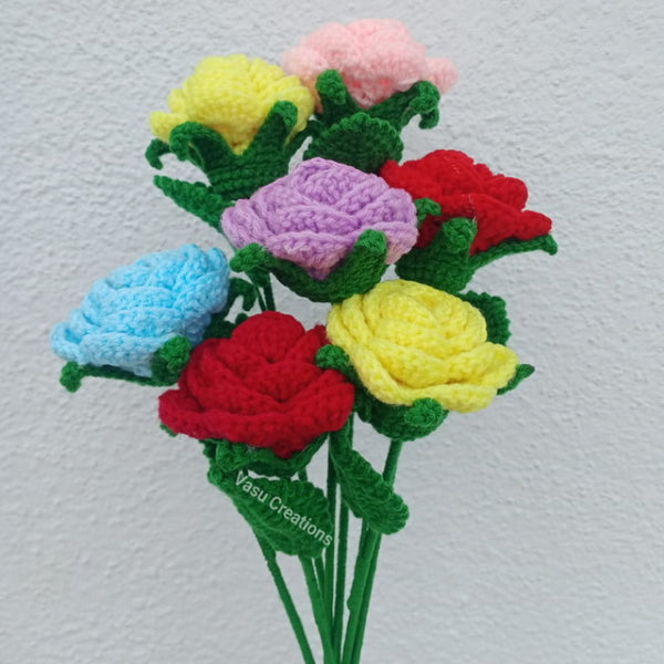 Crochet Rose Stem