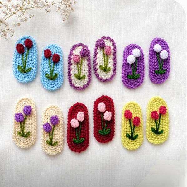 Crochet Hair Clips (Tic Tac)
