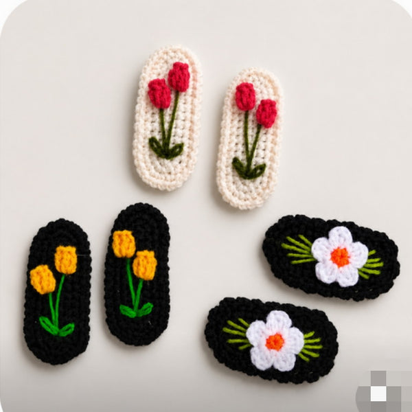 Crochet Hair Clips (Tic Tac)