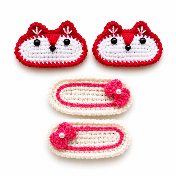 Crochet Hair Clips (Tic Tac)