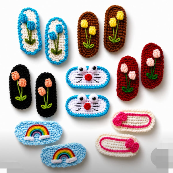 Crochet Hair Clips (Tic Tac)