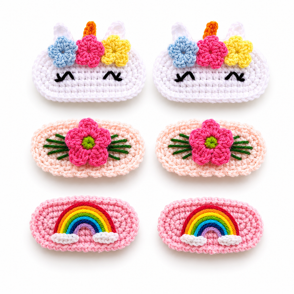 Crochet Hair Clips (Tic Tac)