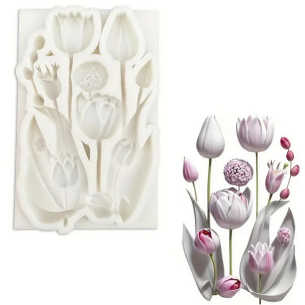 Silicon Mould - Tulips