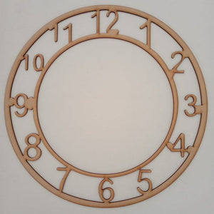 MDF Clock Dial - 12"