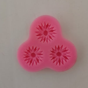 Silicon Mould - 3 Stat Flowers