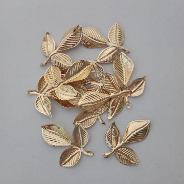 Metal Leaves - 3D Leaf 3 Petal – Vasu Creations