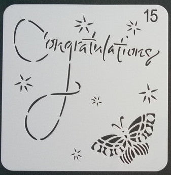 Stencil - Congratulations - 5*5