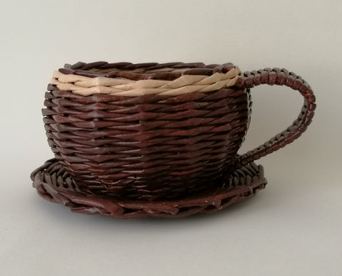 Cup N Saucer - Small - Brown