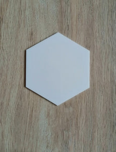 Acrylic Coaster - Hexagon - 4"