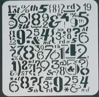Stencil - Numbers - 5*5