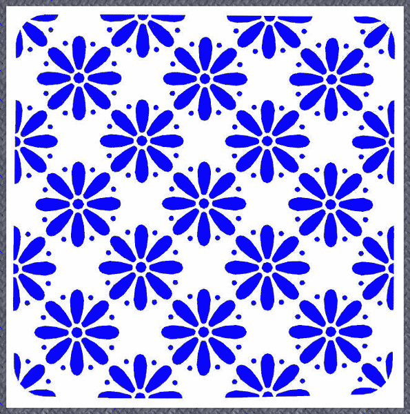 Stencil - Floral- 6*6