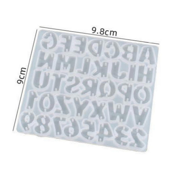 Silicon Mould - Alphabet & Number - Small