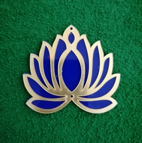 Acrylic Lotus - Blue