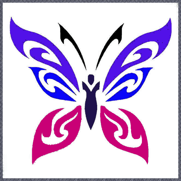 Stencil - Butterfly - 6*6