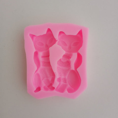 Silicon Mould - Couple Cat