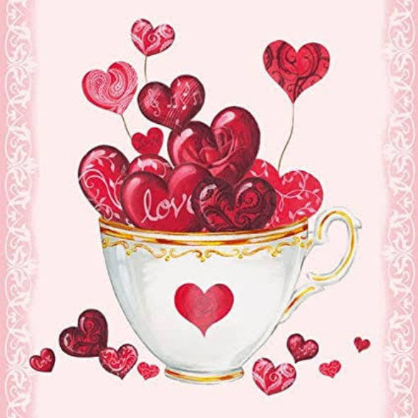 Cup of Hearts 33 X 33 cm