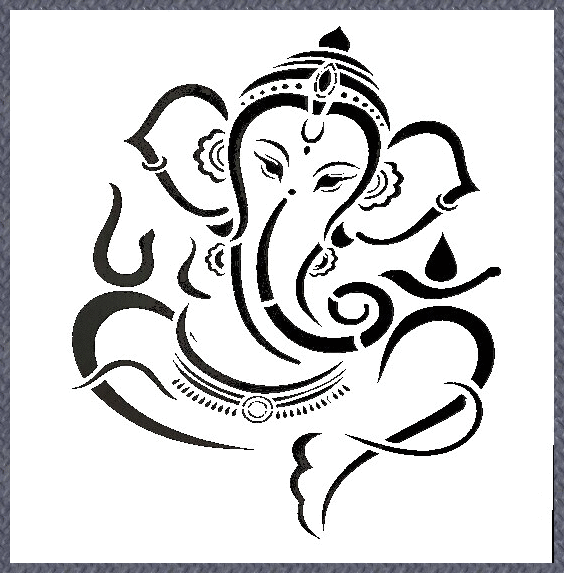 Stencil - Ganpati - 6*6