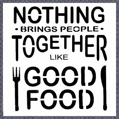 Stencil - Good Food - 6*6