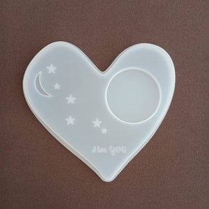 Silicon Mould - Tealight Holder - Heart