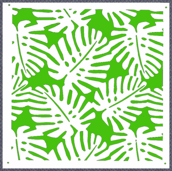 Stencil - Leaves - 6*6