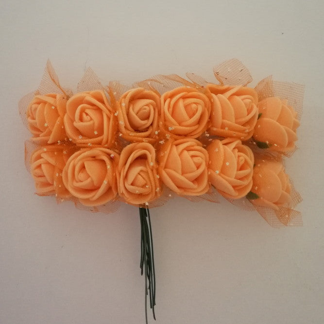 Foam Flowers - Light Orange