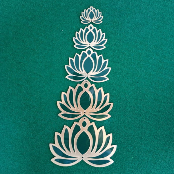 Acrylic Lotus - Green