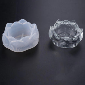 Silicon Mould - Tealight Holder - Lotus Small