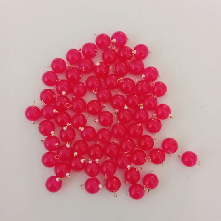 Glass Beads -  Magenta